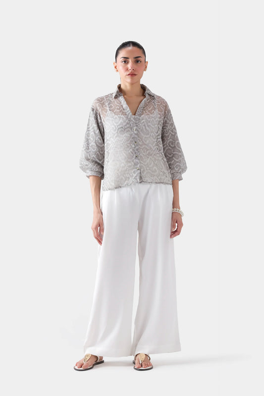 Shirt With Balloon Sleeves - Cougar Clothing