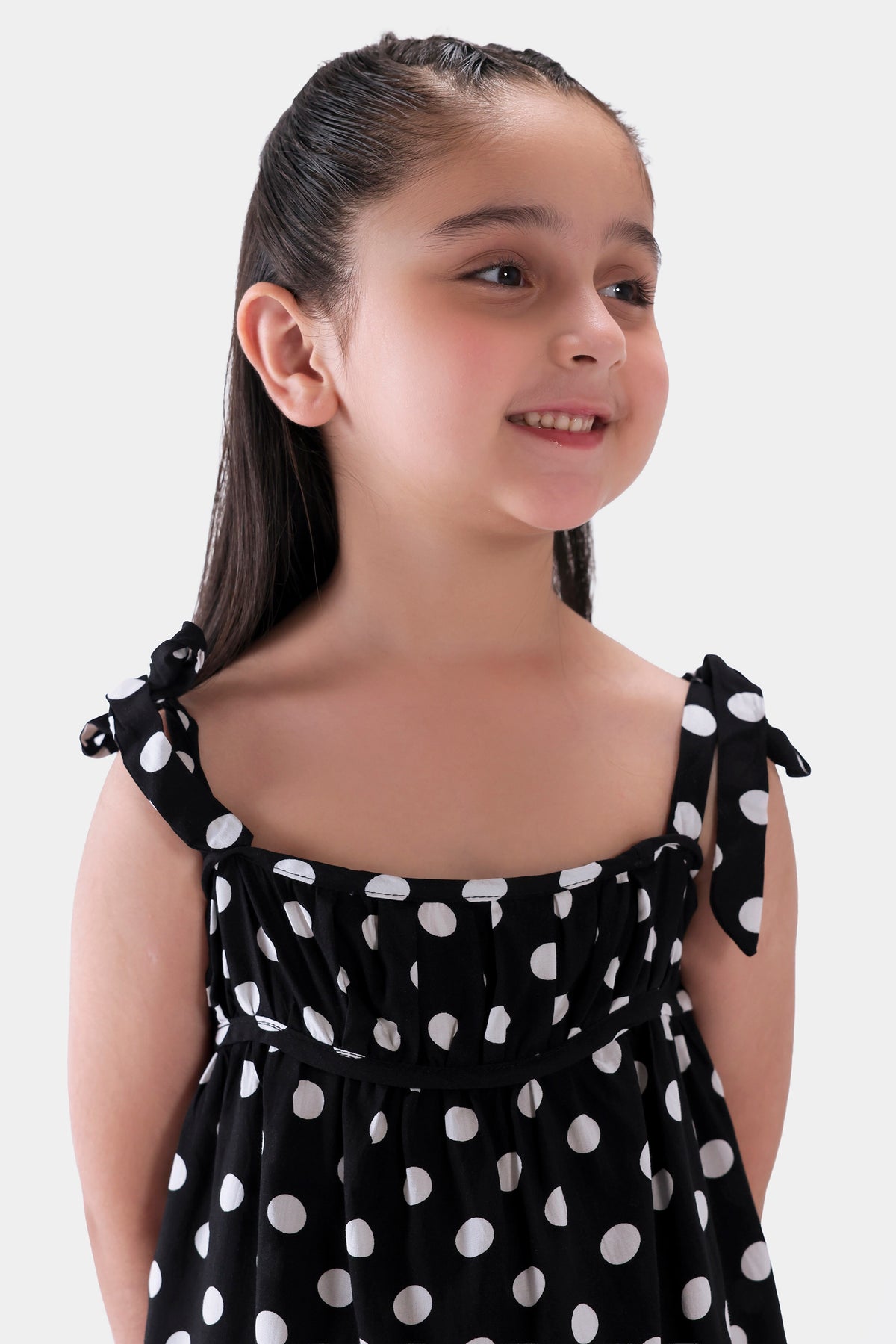 Printed Top With Tie Straps - Cougar Clothing