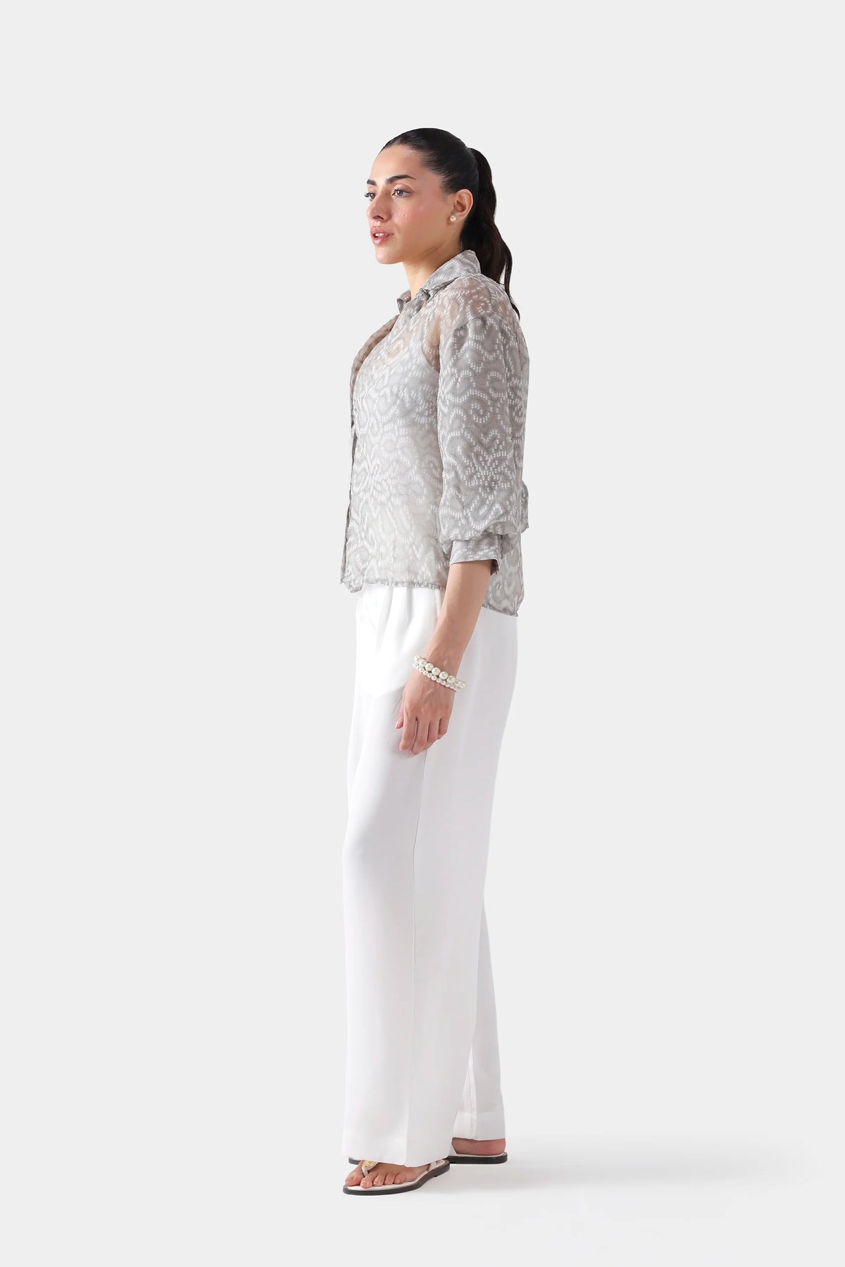 Shirt With Balloon Sleeves - Cougar Clothing