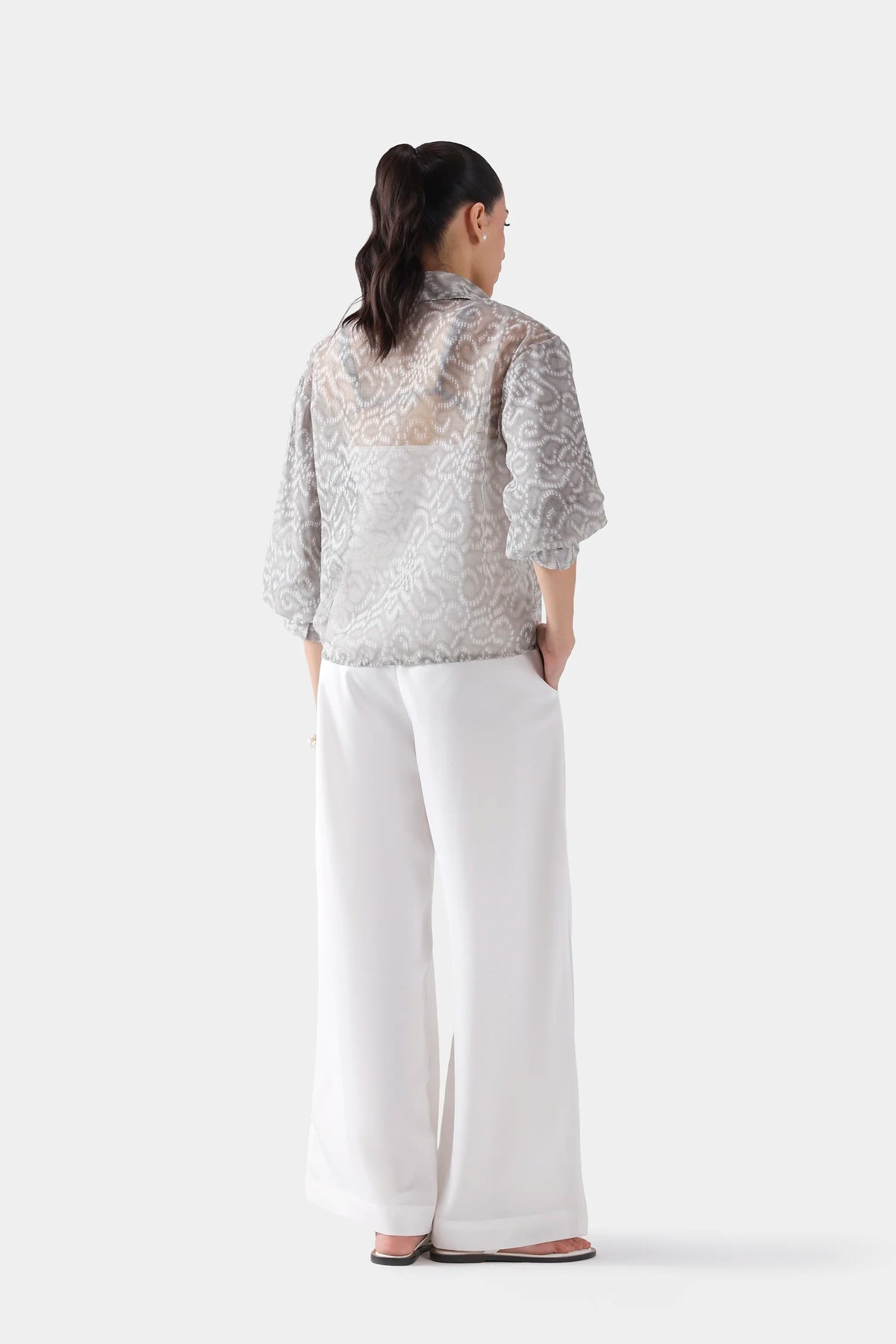 Shirt With Balloon Sleeves - Cougar Clothing