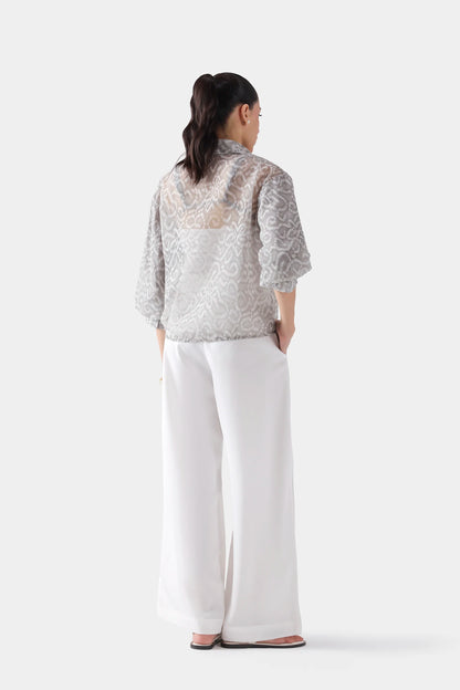 Shirt With Balloon Sleeves - Cougar Clothing