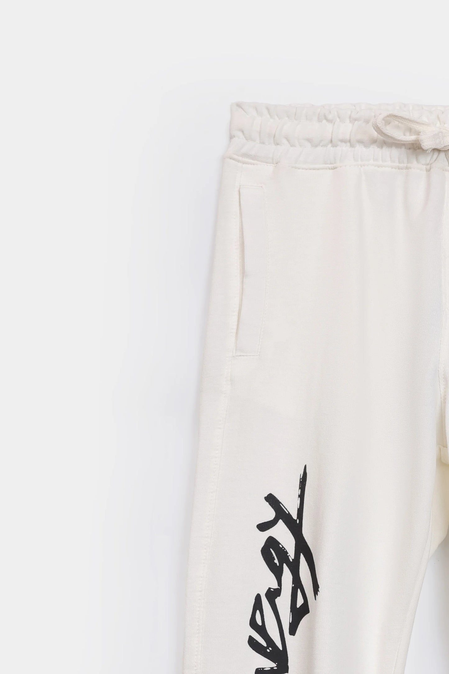 Text Printed Knitted Trousers - Cougar Clothing