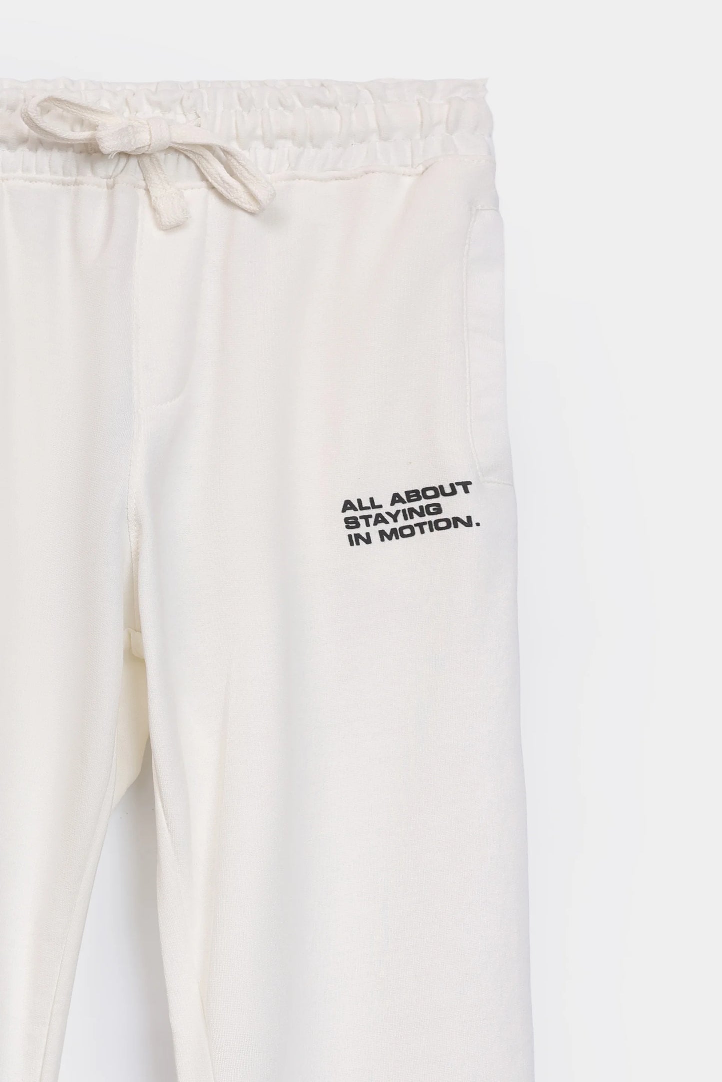 Text Printed Knitted Trousers - Cougar Clothing