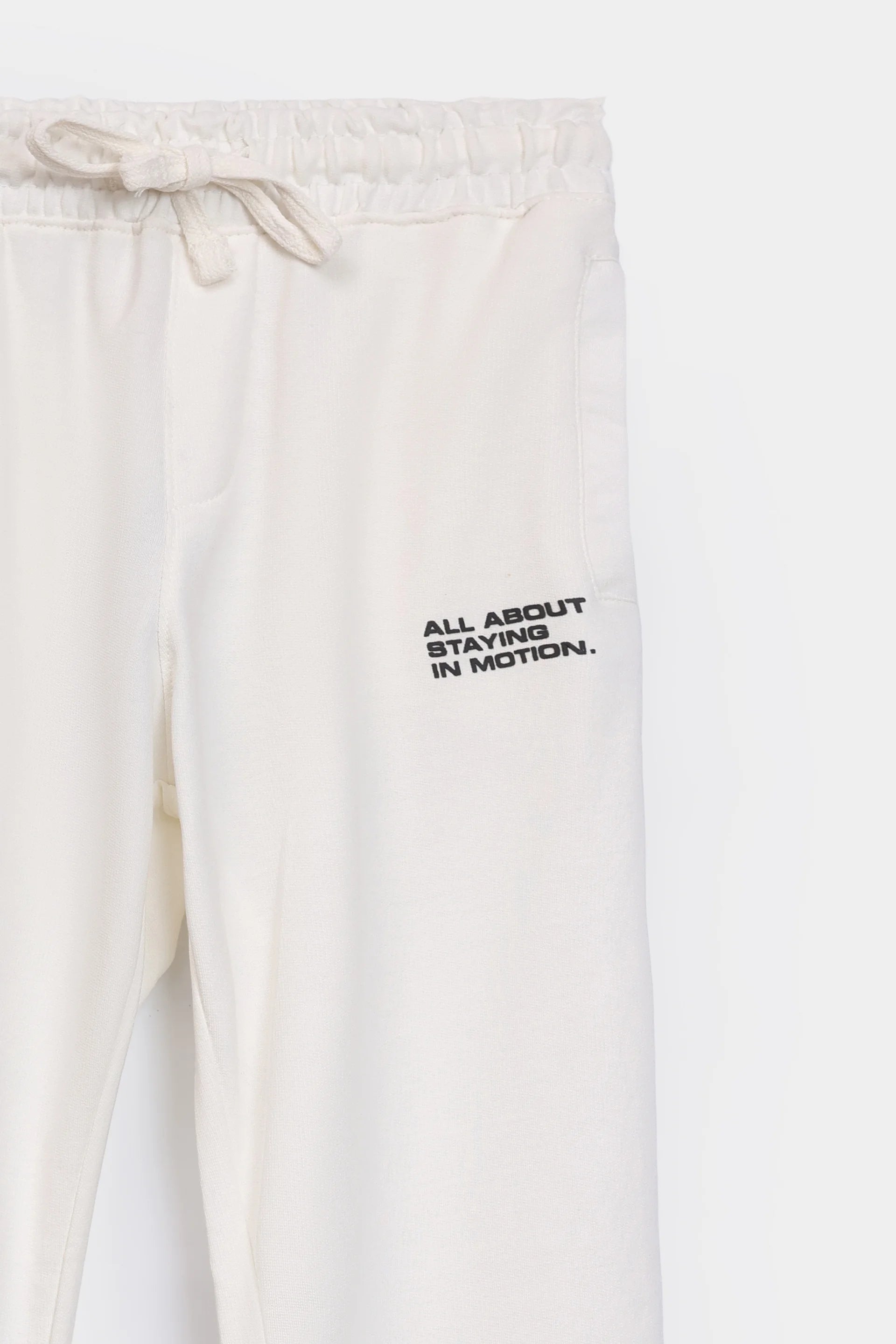 Text Printed Knitted Trousers - Cougar Clothing