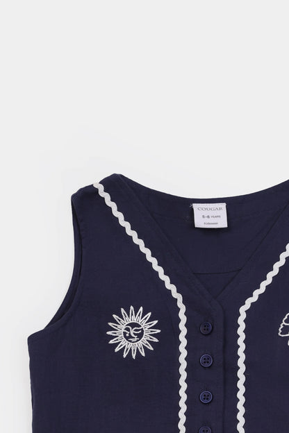 Embroidered Vest - Cougar Clothing