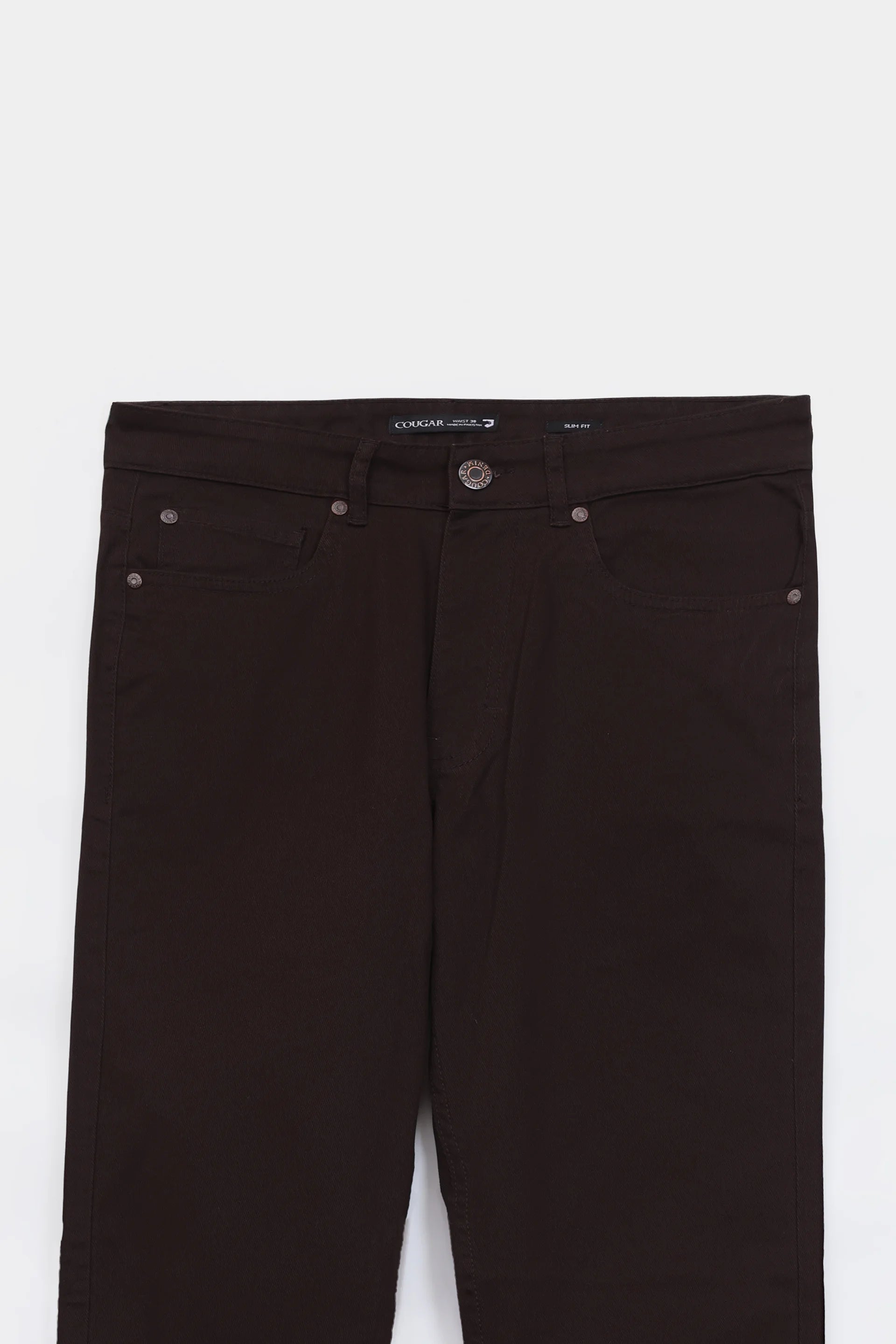 Slim Fit 5-Pocket Pants - Cougar Clothing