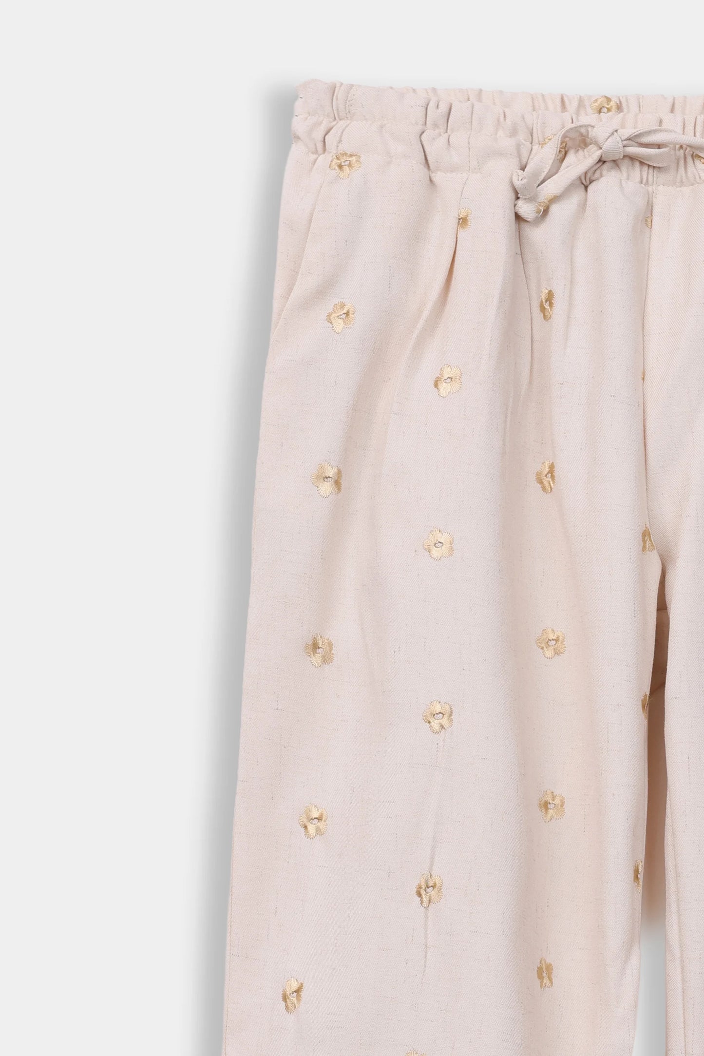Linen Embroidered Trousers - Cougar Clothing