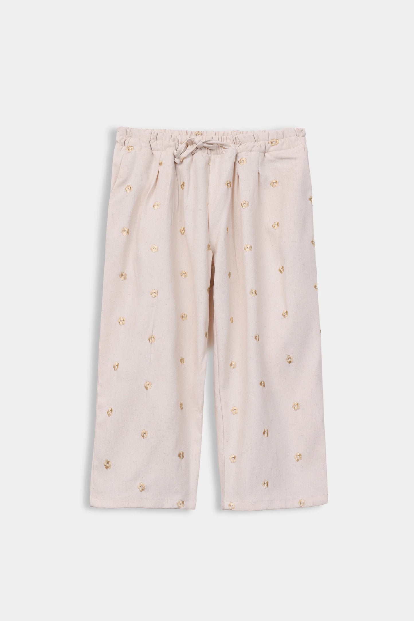 Linen Embroidered Trousers - Cougar Clothing