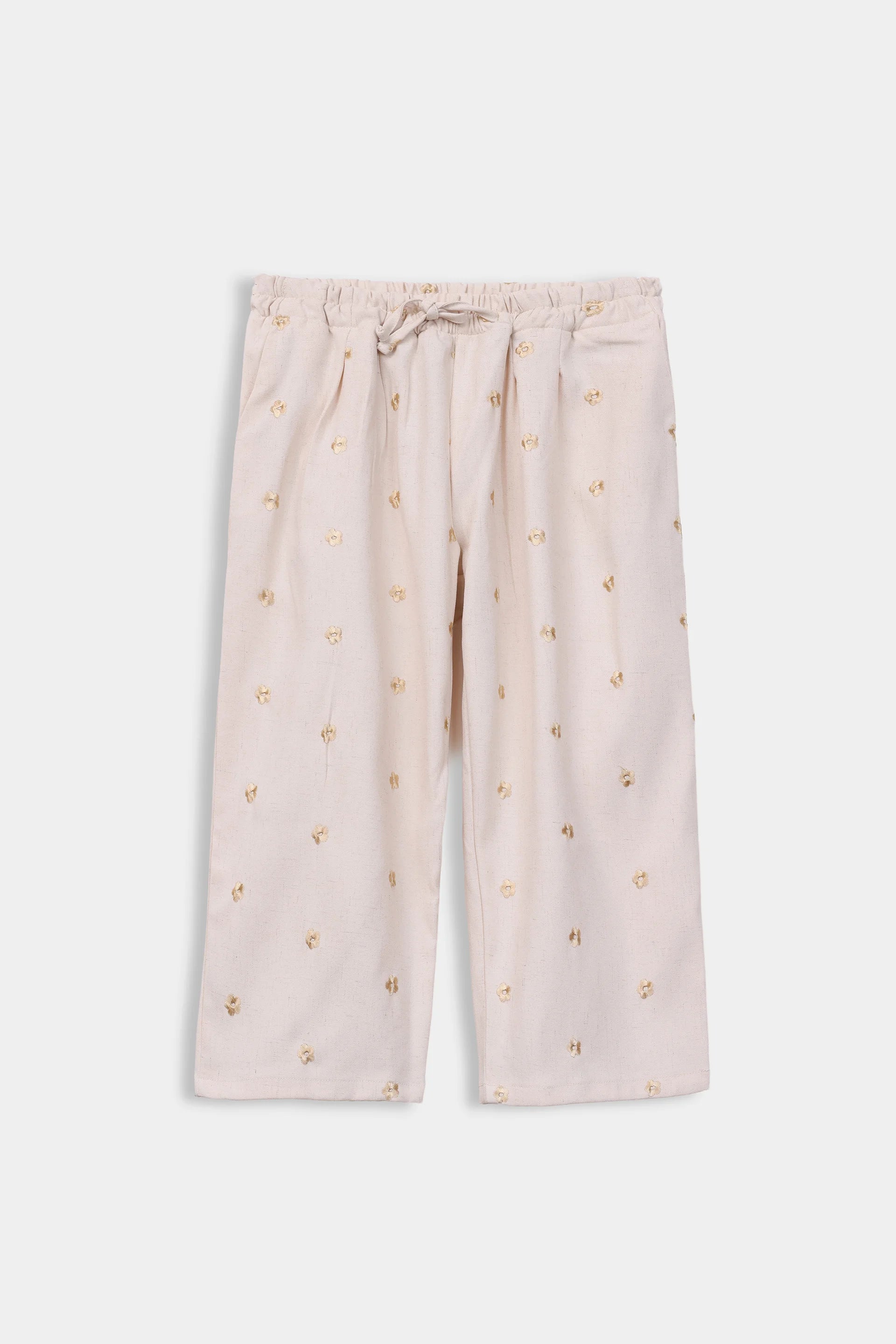 Linen Embroidered Trousers - Cougar Clothing