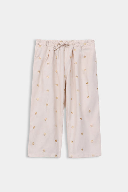 Linen Embroidered Trousers - Cougar Clothing