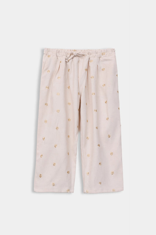 Linen Embroidered Trousers - Cougar Clothing
