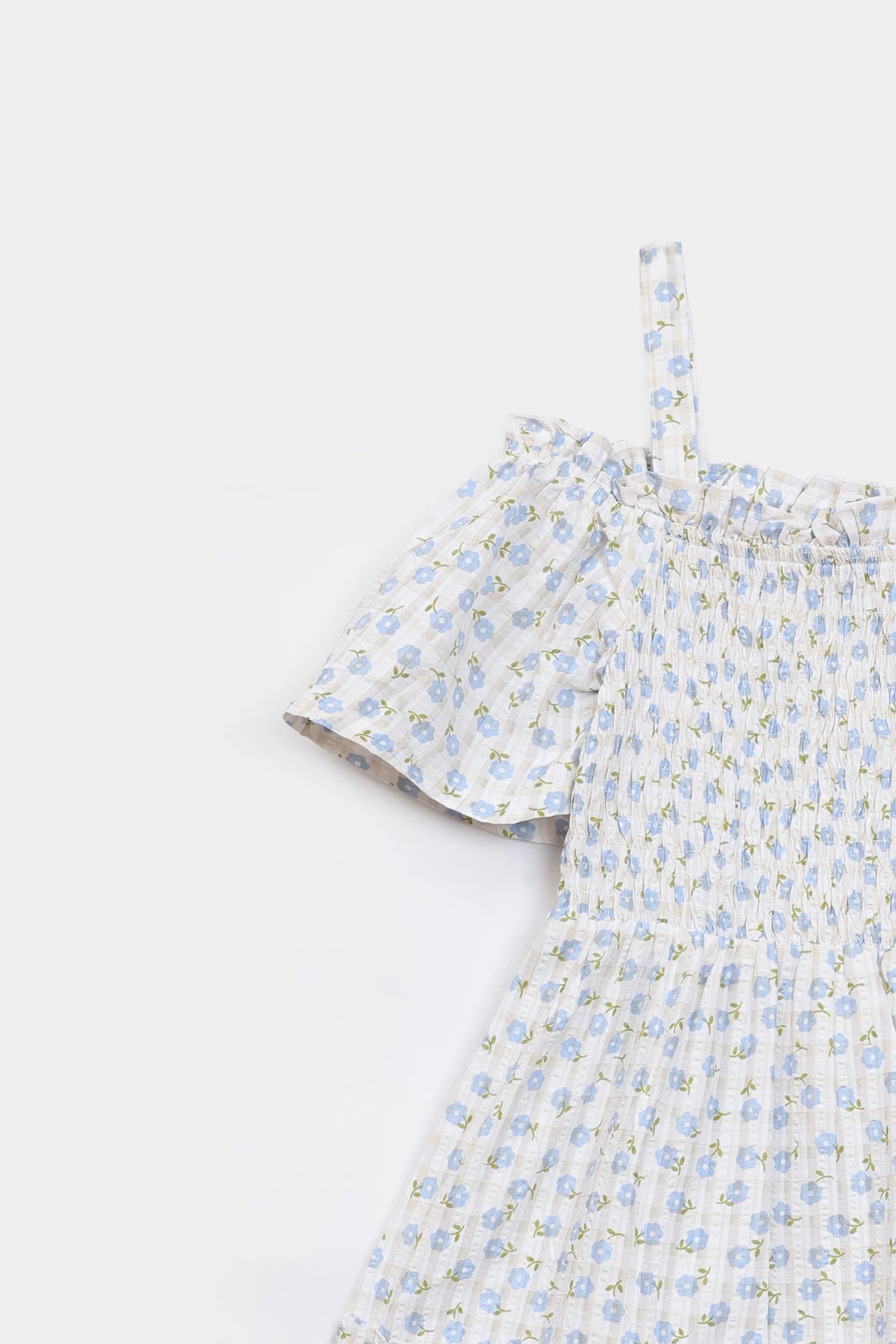 Printed Jacquard Cotton Dress - Cougar Clothing