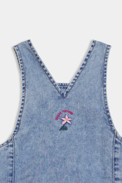 Embroidered Denim Dress - Cougar Clothing