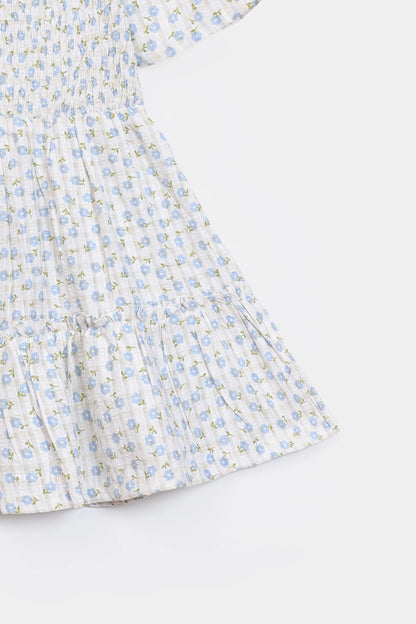 Printed Jacquard Cotton Dress - Cougar Clothing