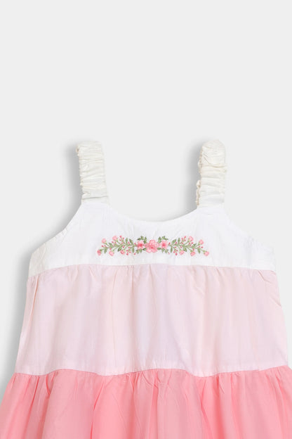 Embroidered Tier Dress - Cougar Clothing