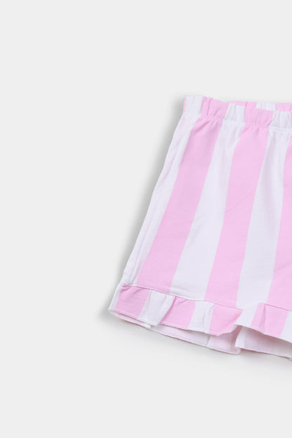 Striped Terry Shorts - Cougar Clothing