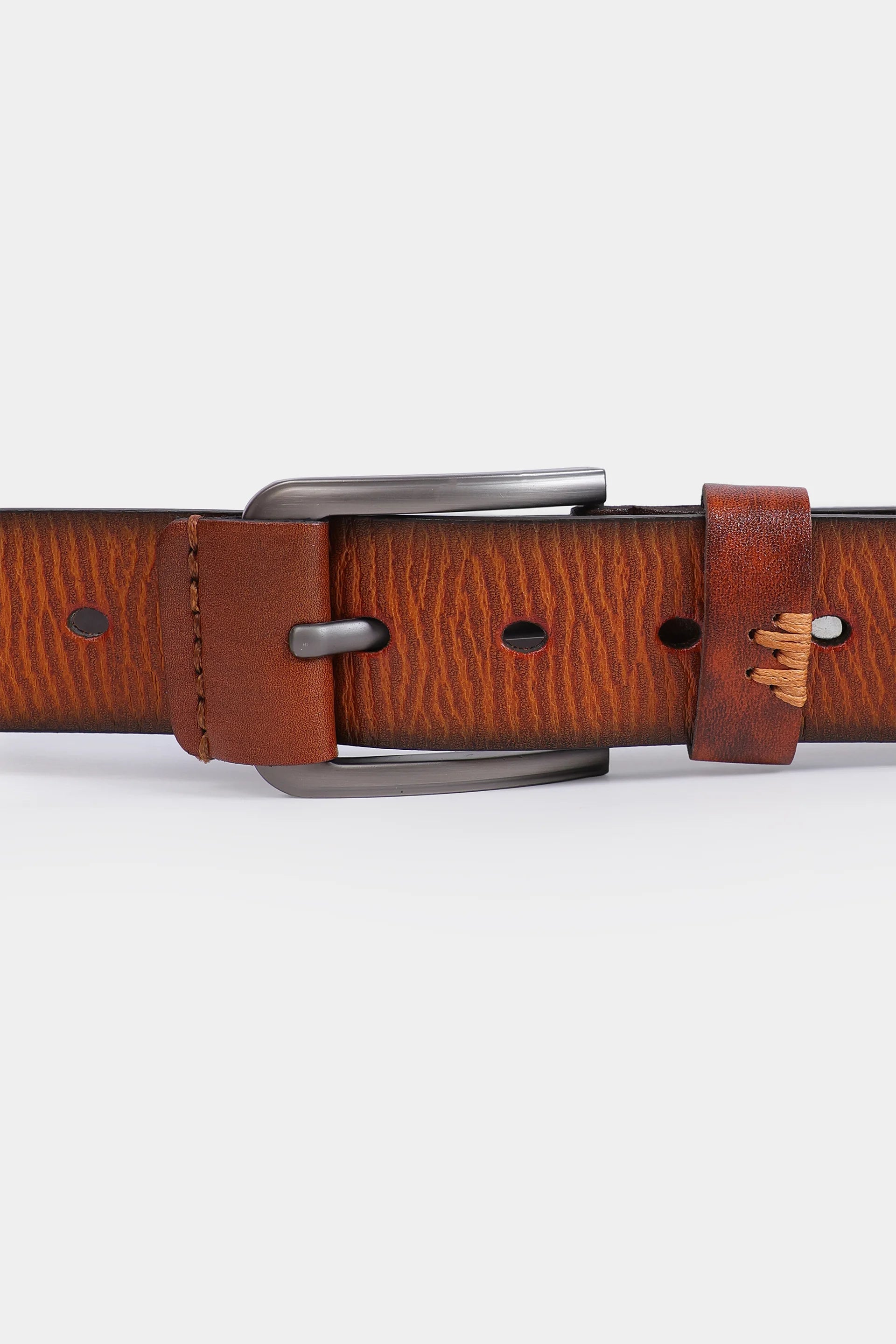 Textured Leather Belt - Cougar Clothing