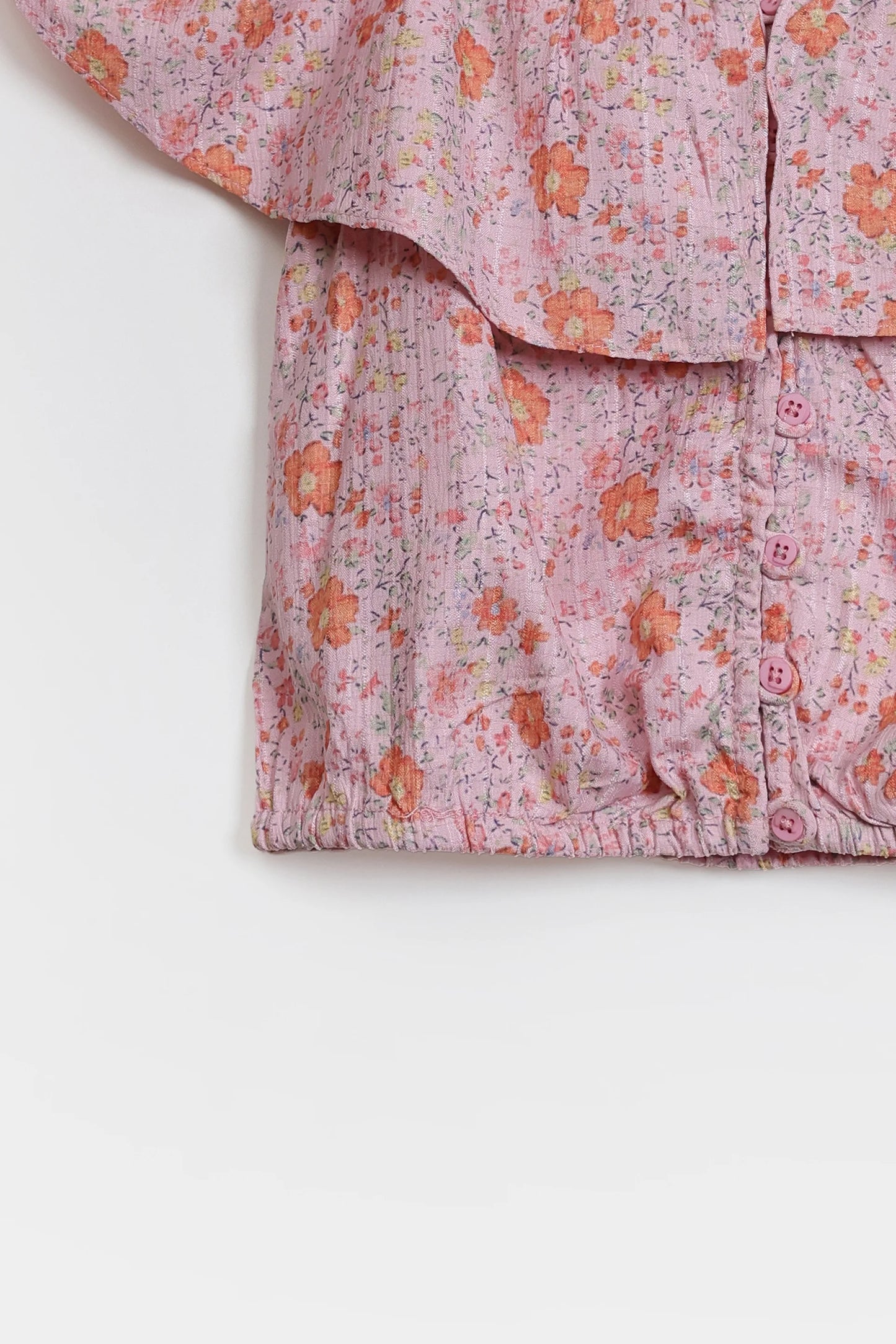 Printed Ruffled Top - Cougar Clothing