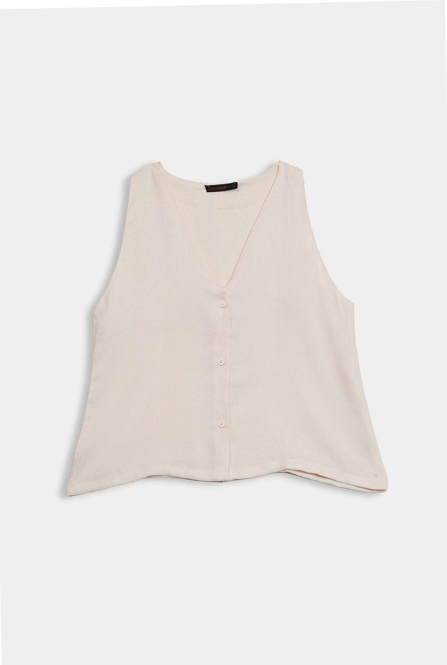 Slub Linen Vest - Cougar Clothing