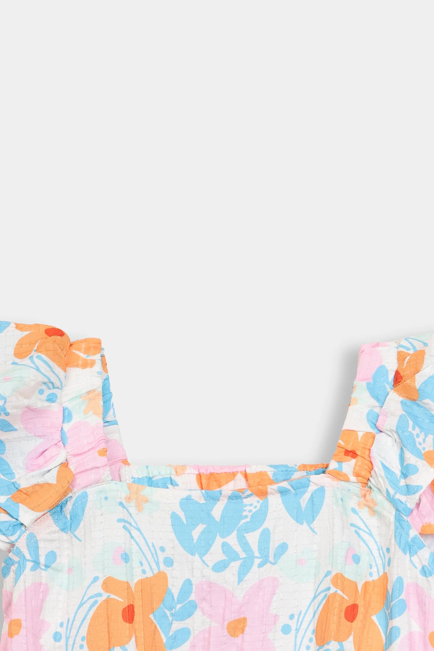 Printed Top With Ruffle Sleeves - Cougar Clothing