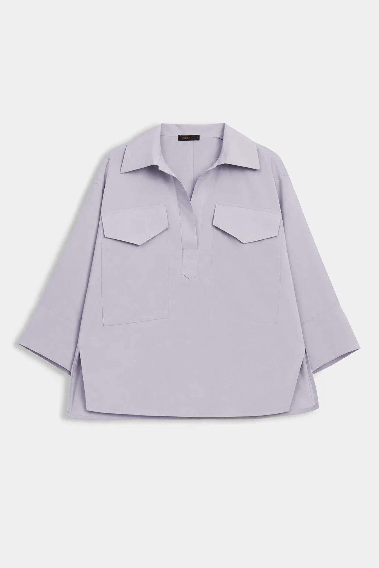 Oversized Top With Flap Pockets - Cougar Clothing