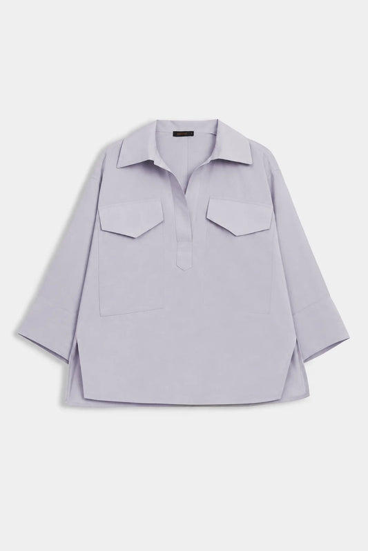 Oversized Top With Flap Pockets - Cougar Clothing