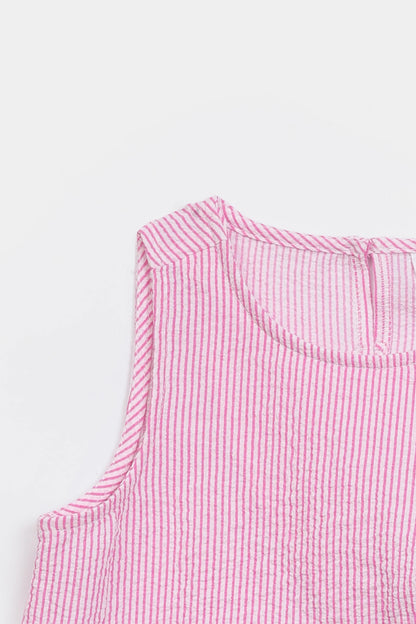 Striped Cotton Top - Cougar Clothing