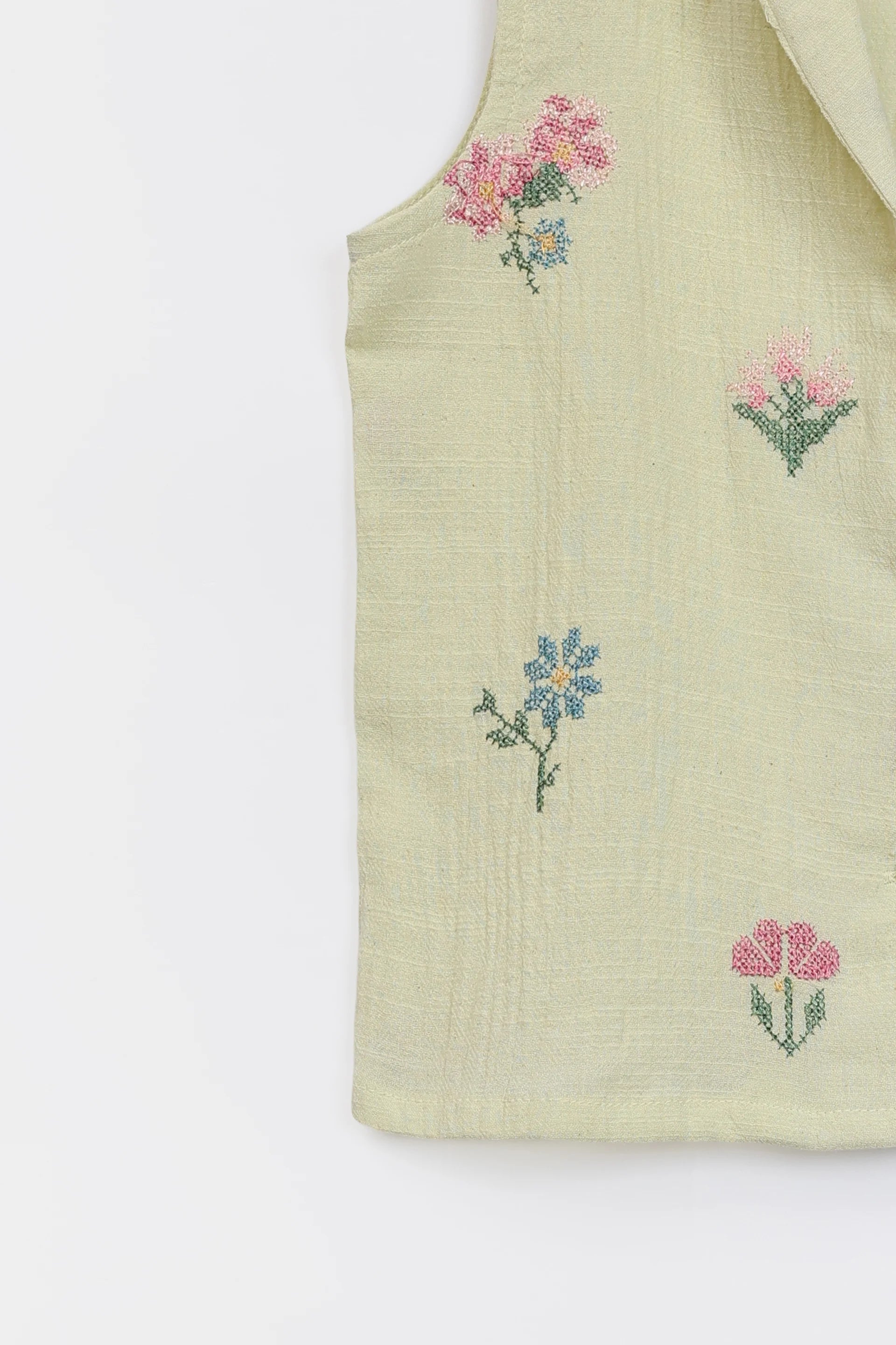 Embroidered Top With Shawl Collar - Cougar Clothing