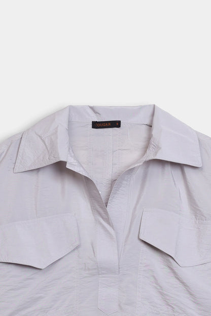 Oversized Top With Flap Pockets - Cougar Clothing
