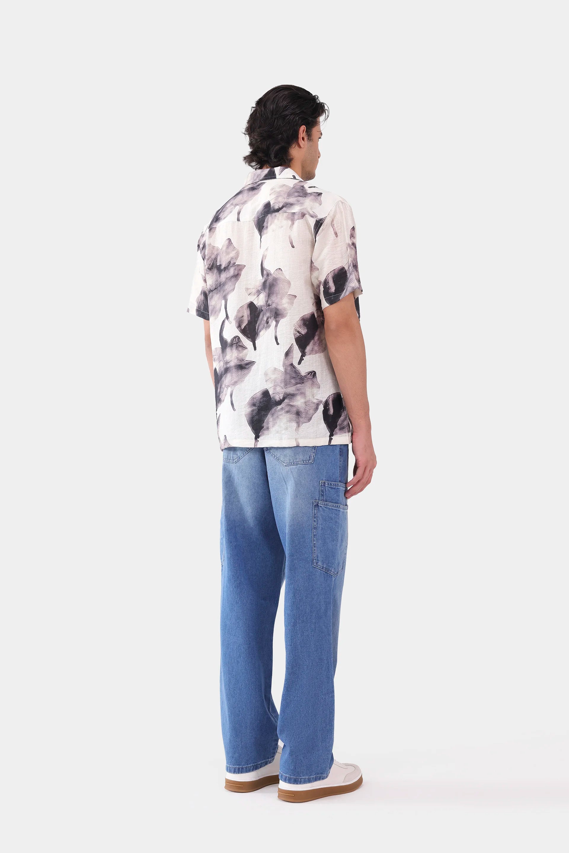 Relaxed Abstract Print Shirt - Cougar Clothing