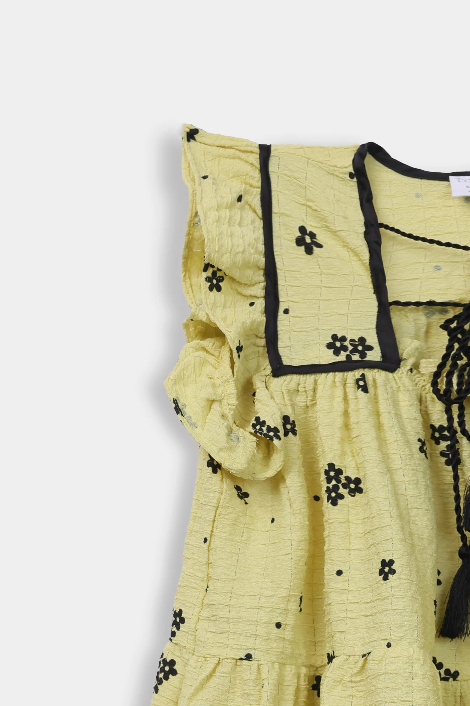 Printed Ruffled Top - Cougar Clothing
