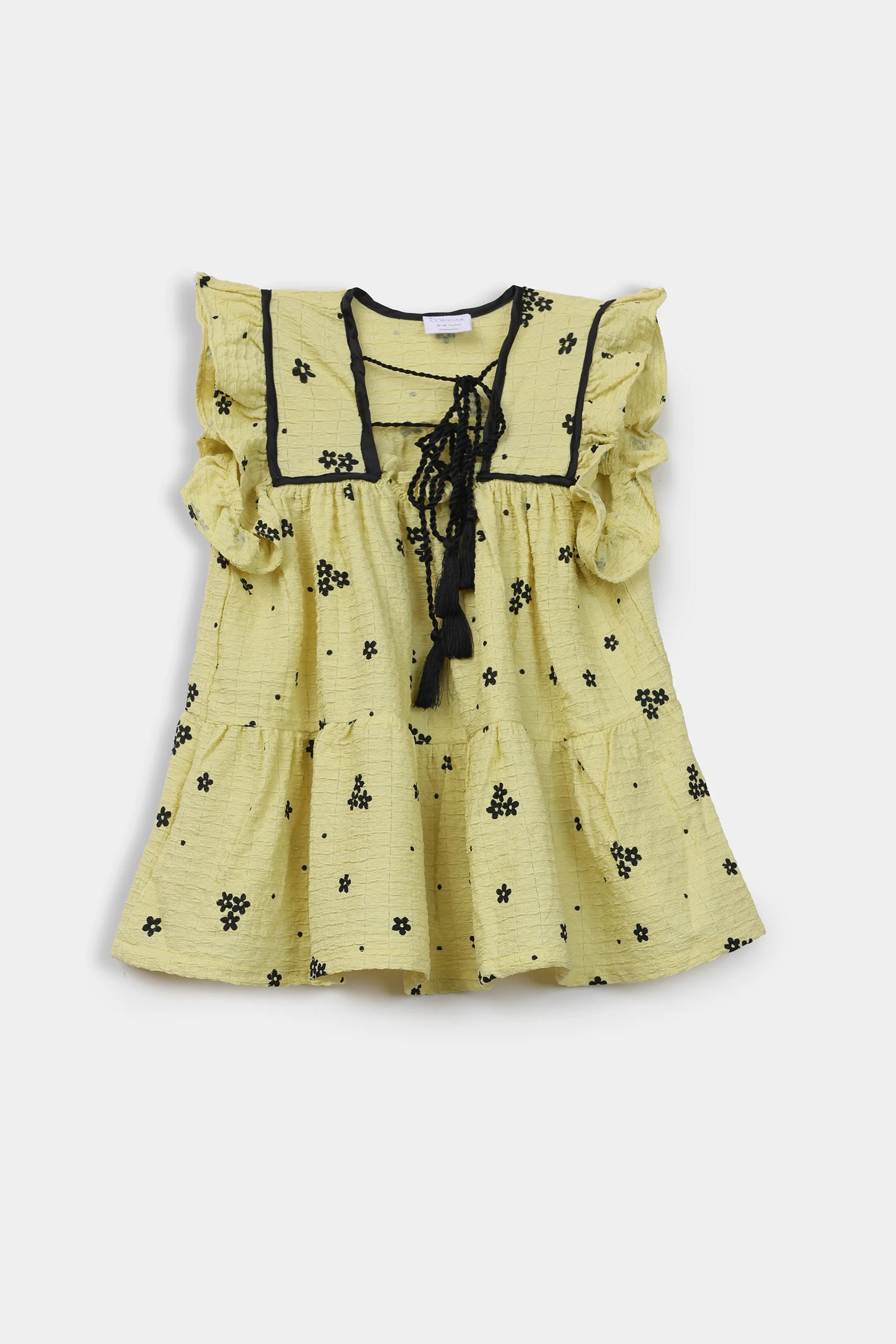 Printed Ruffled Top - Cougar Clothing