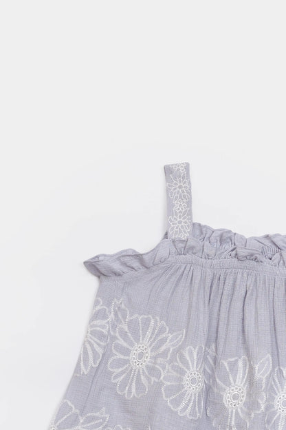 Floral Embroidered Top - Cougar Clothing
