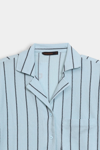 Striped Knitted Shirt - Cougar Clothing