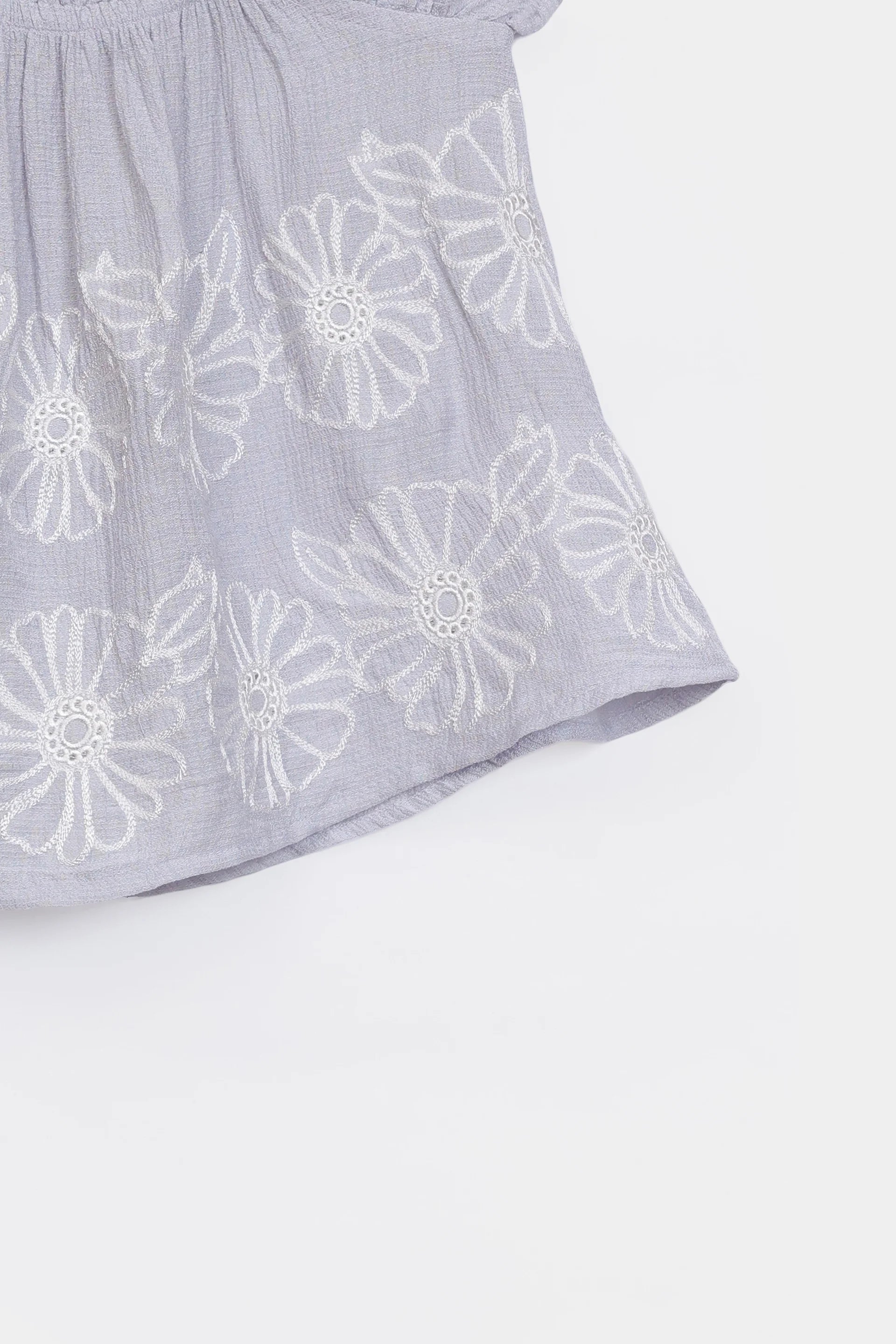 Floral Embroidered Top - Cougar Clothing