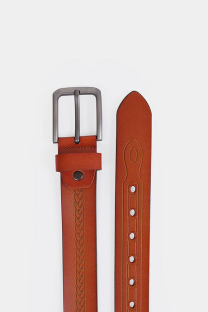 Embossed Leather Belt - Cougar Clothing