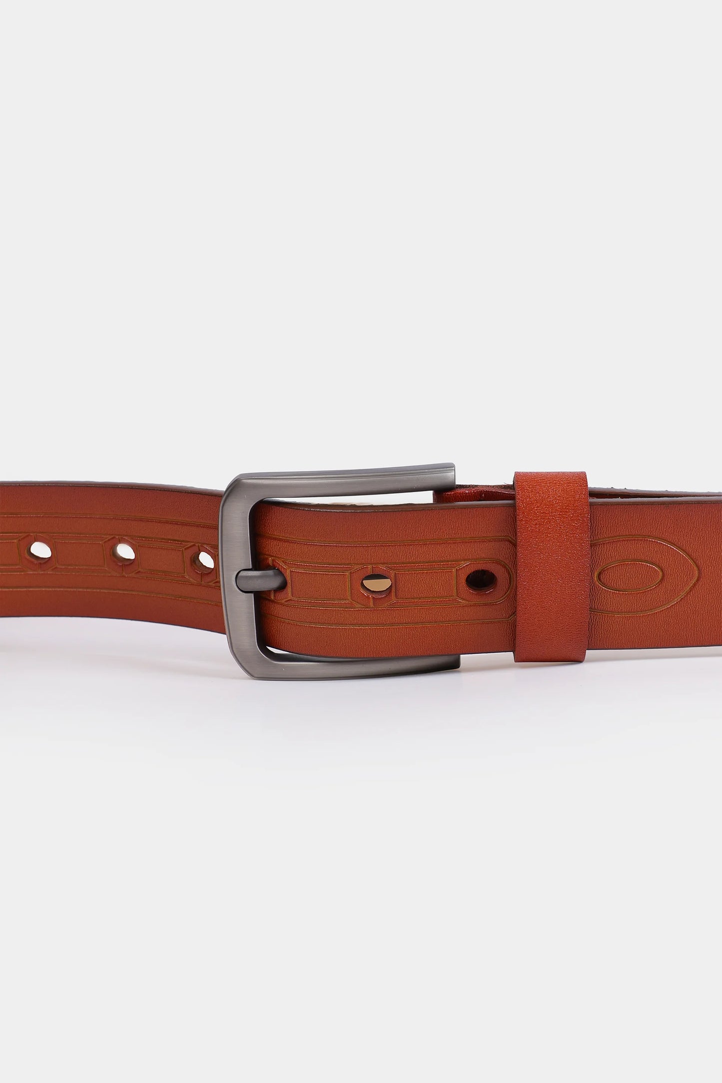 Embossed Leather Belt - Cougar Clothing