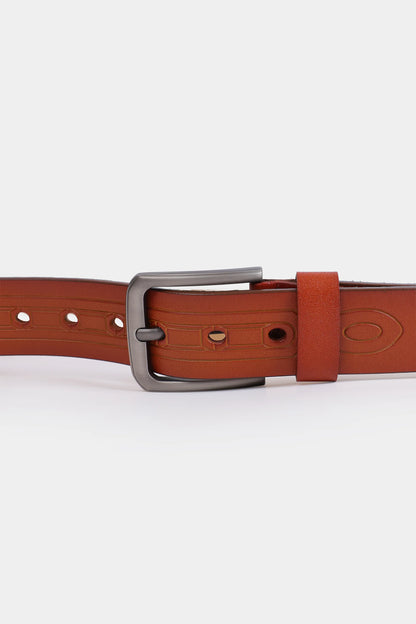 Embossed Leather Belt - Cougar Clothing