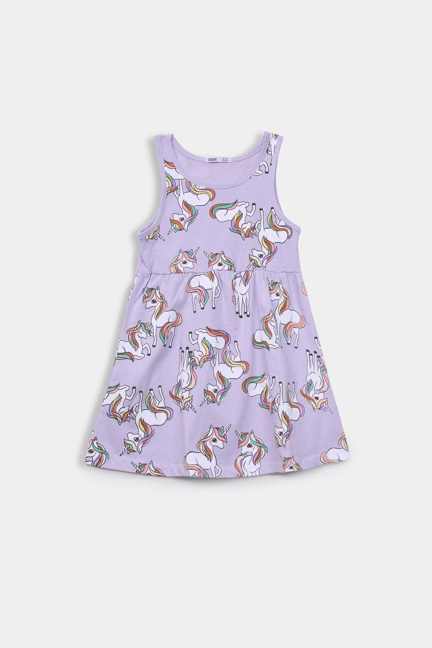 Unicorn Printed Dress - Cougar Clothing