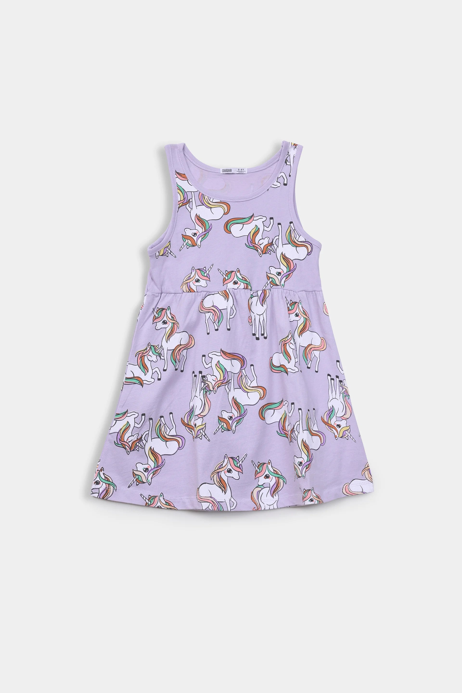 Unicorn Printed Dress - Cougar Clothing