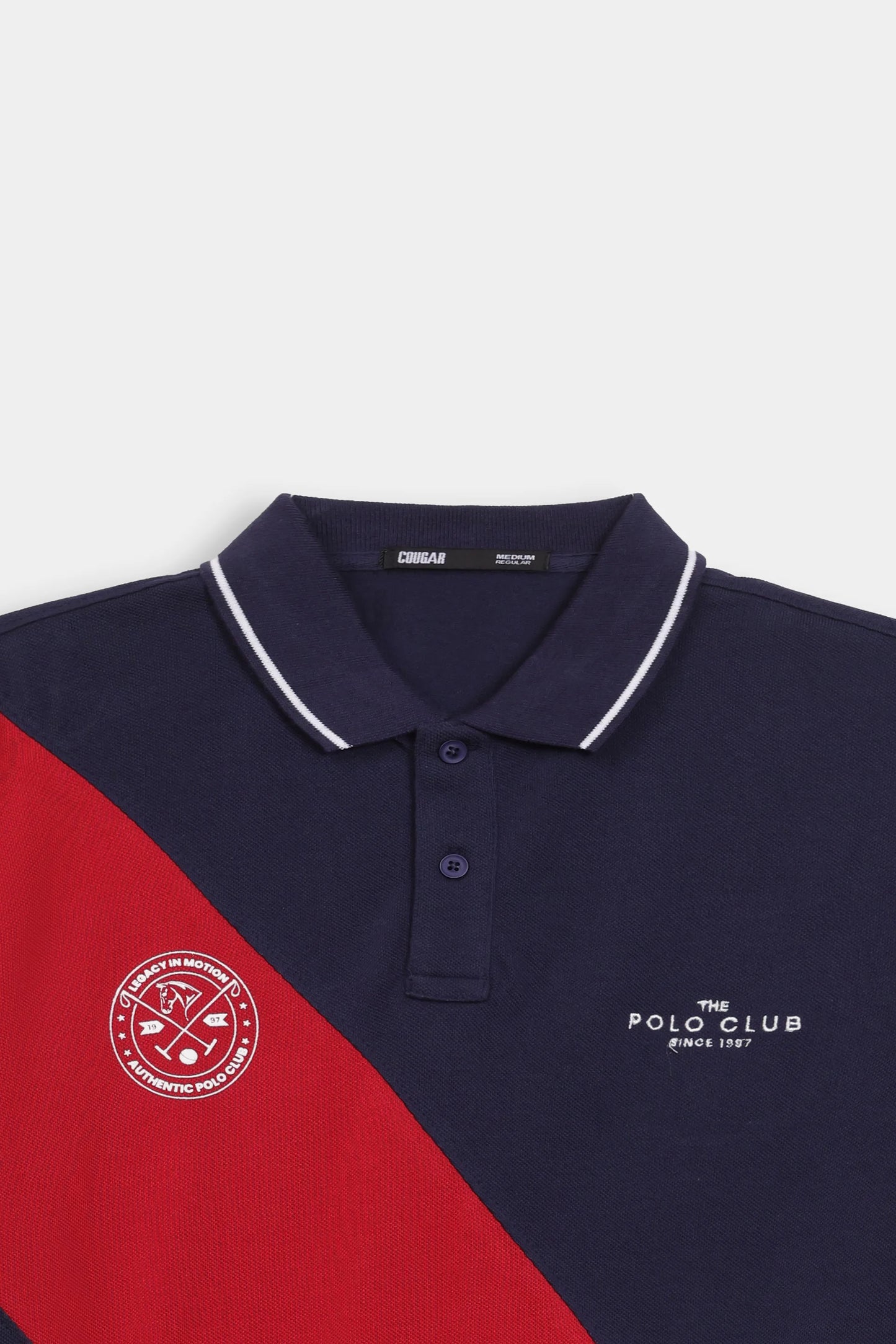 Contrast Panel Polo - Cougar Clothing