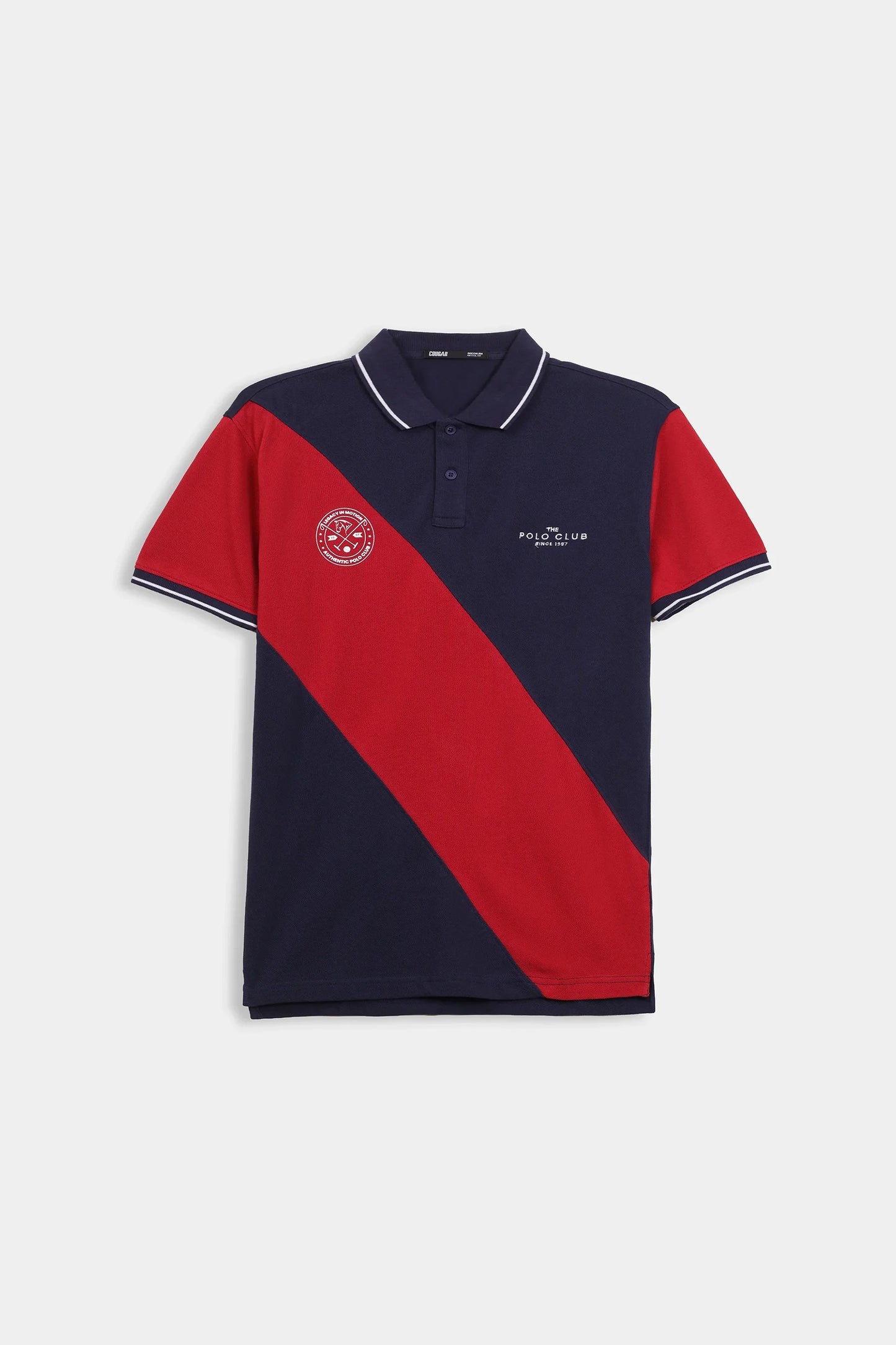 Contrast Panel Polo - Cougar Clothing
