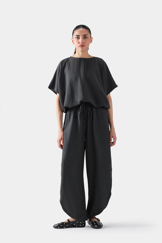 Bat Sleeve Top With Tie Details - Cougar Clothing