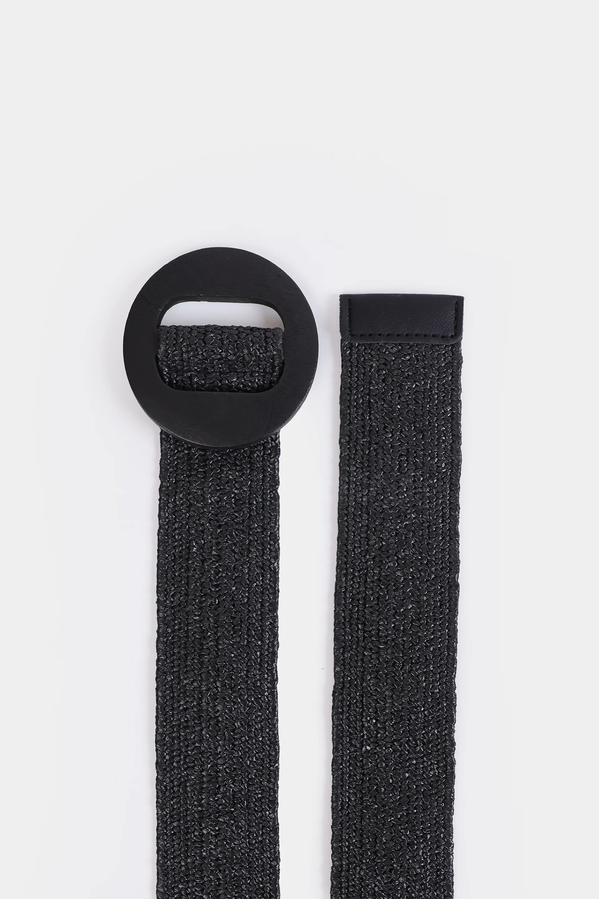 Elasticated Faux-Straw Belt - Cougar Clothing