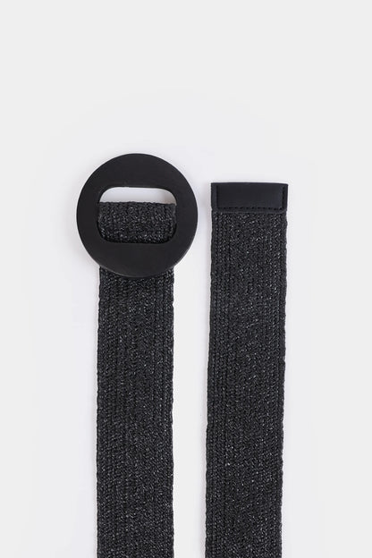 Elasticated Faux-Straw Belt - Cougar Clothing