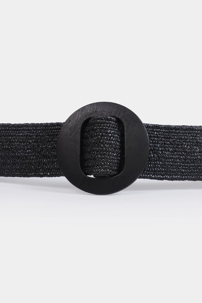 Elasticated Faux-Straw Belt - Cougar Clothing