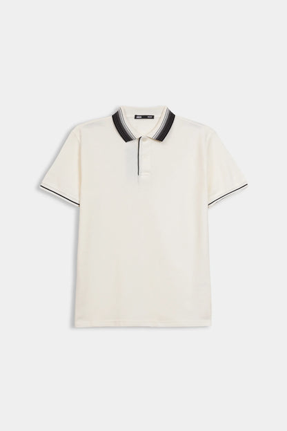 Tipped Pique Polo - Cougar Clothing