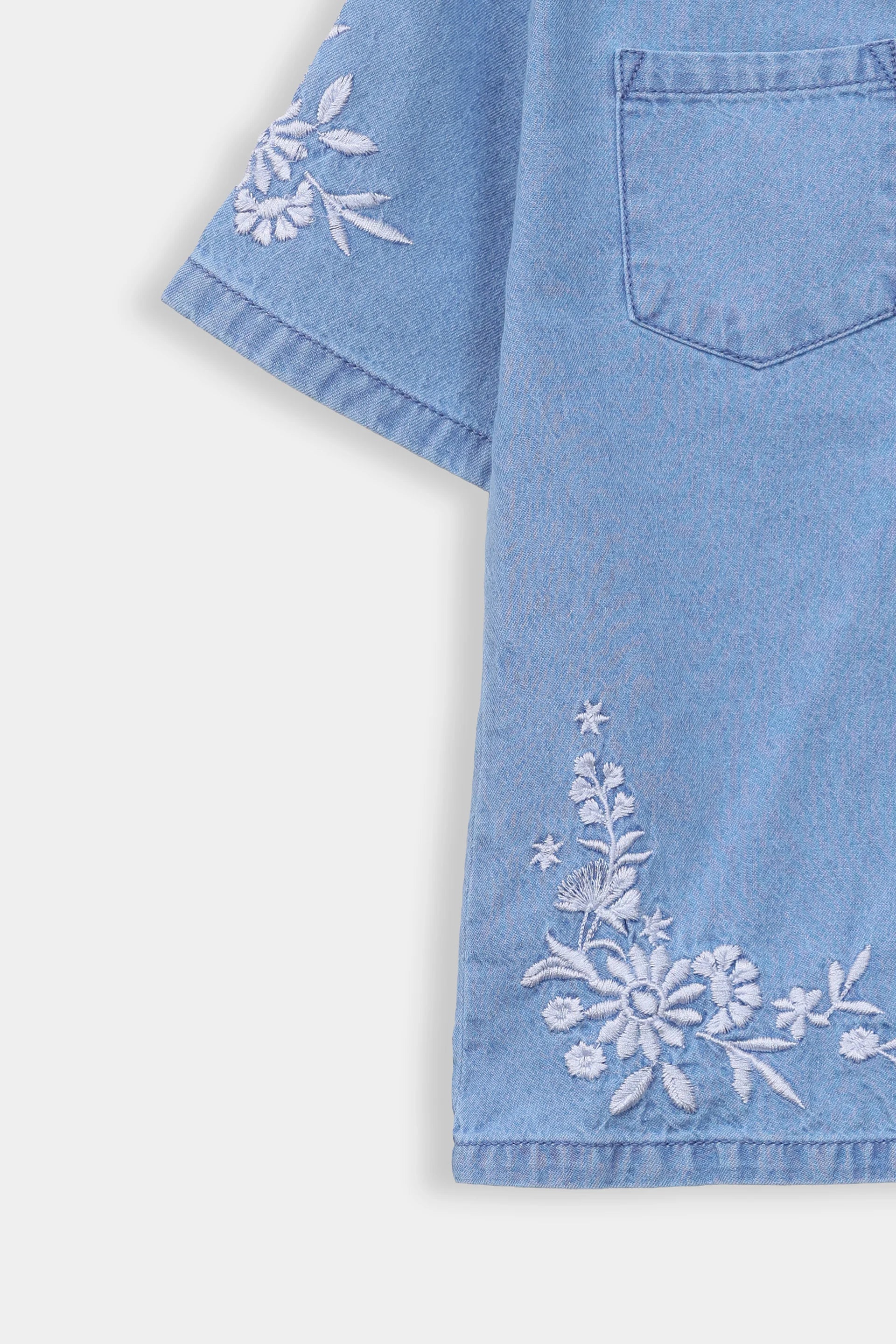 Embroidered Denim Shirt - Cougar Clothing