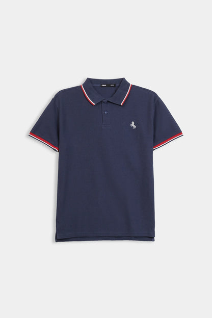 Textured Tipping Polo - Cougar Clothing
