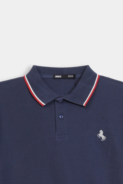 Textured Tipping Polo - Cougar Clothing